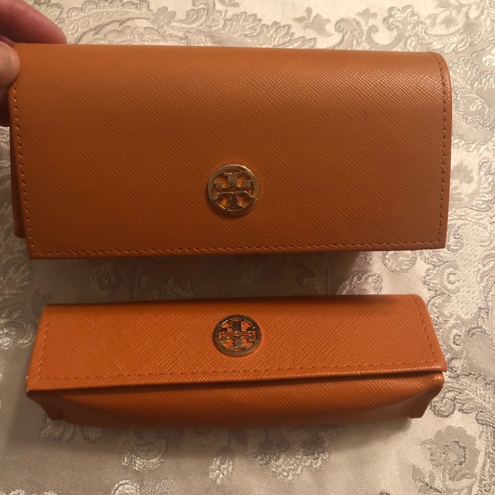 Two Authentic Tory Burch Sunglasses Case